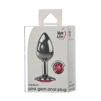 medium butt plug package - white package with image of metal plug