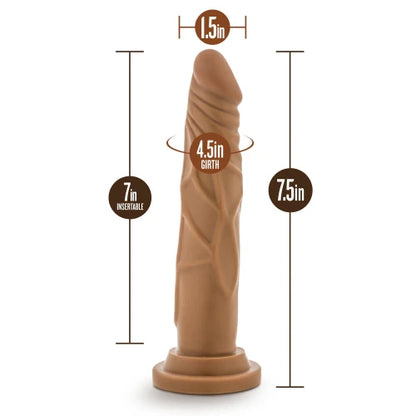 mocha dildo with dimensions