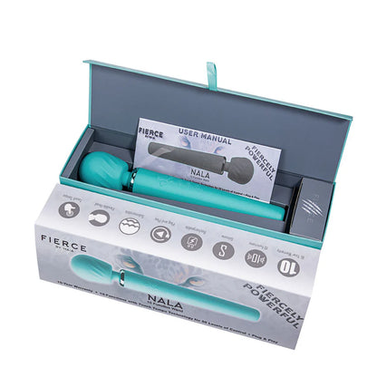 NALA blue wand vibrator in box with user manual