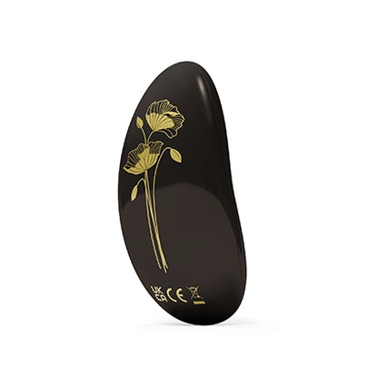 Nea 3 personal massager against white background - back of vibrator showing floral design