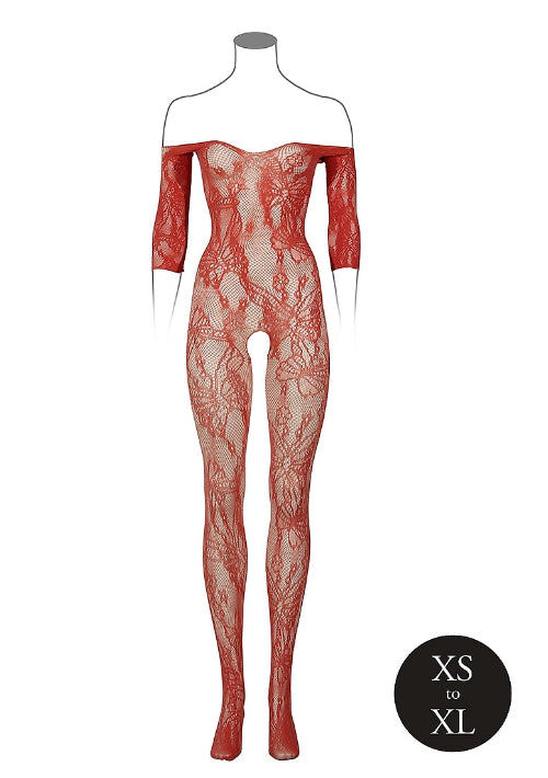 bodystocking against white background - front