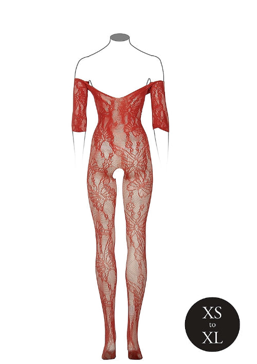 bodystocking against white background - back