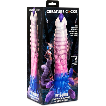 XR Brands - Creature Cocks - Tenta-Queen Ovipositor Dildo With Eggs
