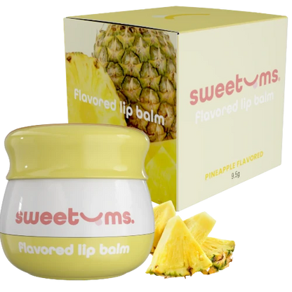 Sweetums Pineapple Lip Balm container and box