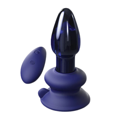 Pipedream - Icicles No.85 Remote Controlled Glass Butt Plug - Blue