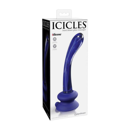 Pipedream - Icicles No.89 Curved Glass G-spot Dildo - Blue
