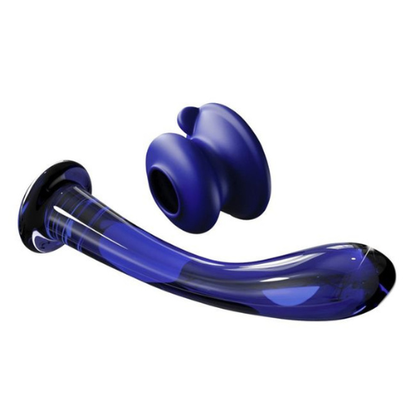 Pipedream - Icicles No.89 Curved Glass G-spot Dildo - Blue