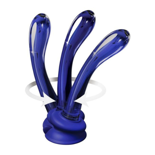 Pipedream - Icicles No.89 Curved Glass G-spot Dildo - Blue