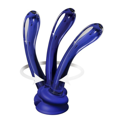 Pipedream - Icicles No.89 Curved Glass G-spot Dildo - Blue