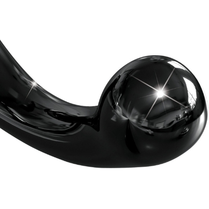Pipedream - Icicles No.87 Curved Glass G-spot Dildo - Black