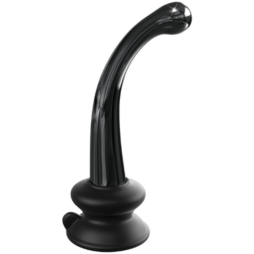Pipedream - Icicles No.87 Curved Glass G-spot Dildo - Black