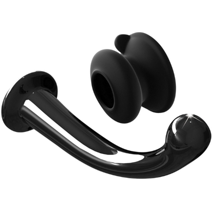 Pipedream - Icicles No.87 Curved Glass G-spot Dildo - Black