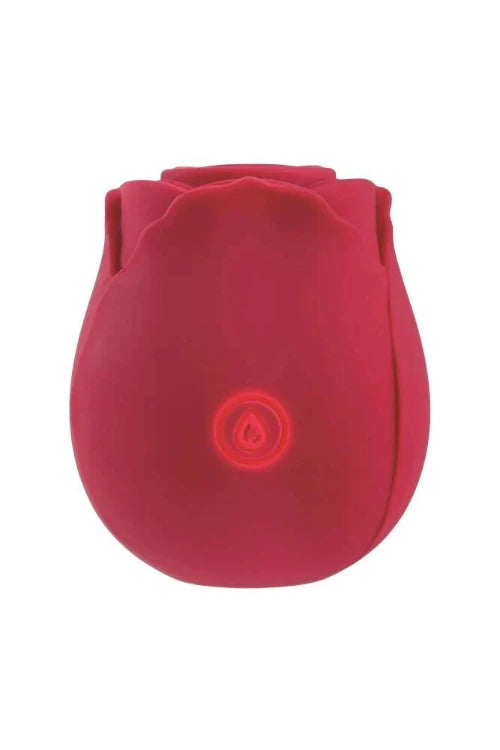 red ravishing rose toy clit pleaser against white background