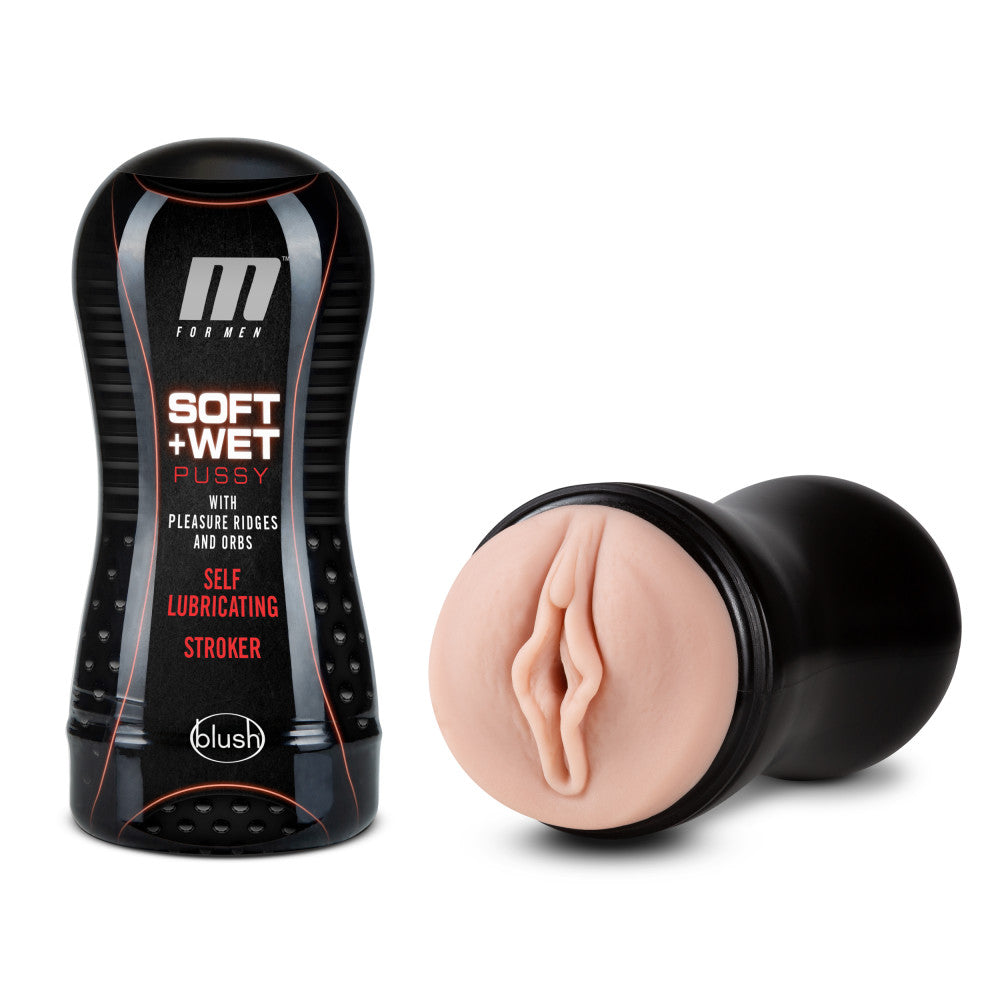 Blush - M For Men - Soft & Wet Pocket Pussy With Pleasure Ridges & Orbs