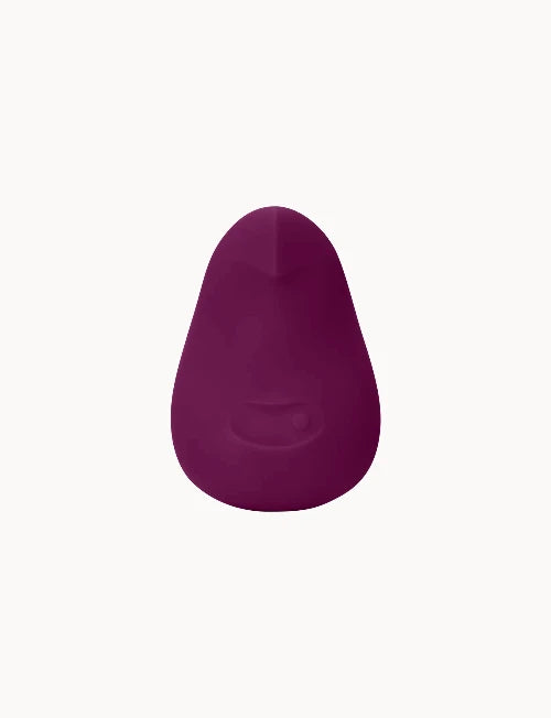 pom plum vibrator against white background