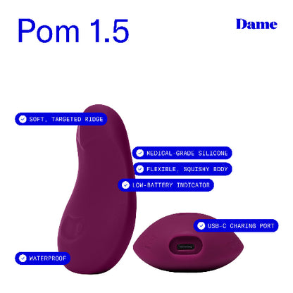 pom plum vibrator with product details