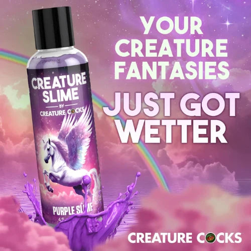 purple slime lubricant that says your creature fantasies just got wetter