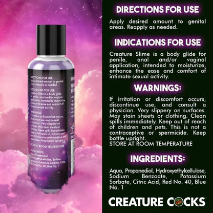 purple slime personal lubricant with directions for use