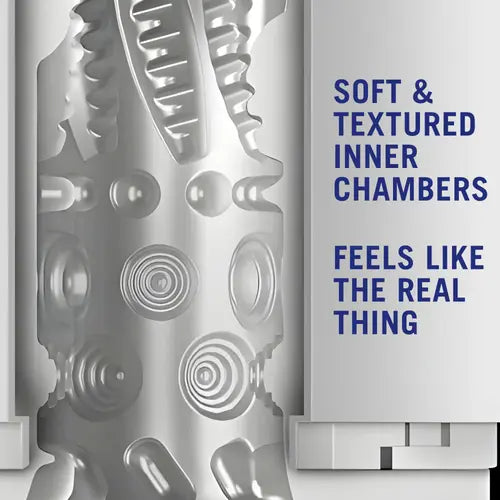 Robo-Bator Men's Stroker Toy - image of interior tunnel with textured design