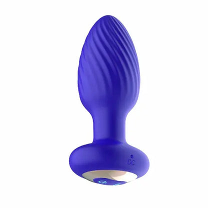NassToys Royale Rotating Anal Plug - purple textured plug