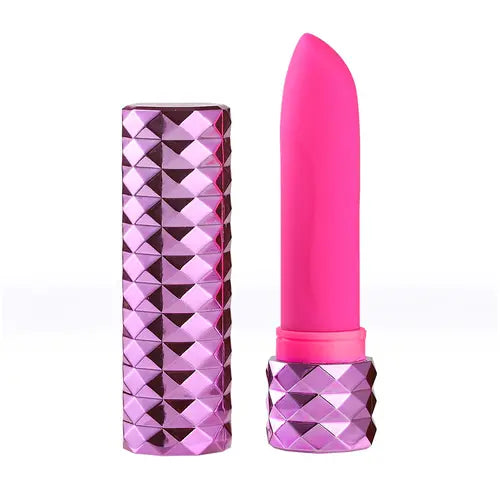 Roxie pink lipstick bullet vibrator with case