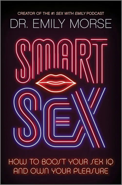 Smart Sex book black cover with neon text