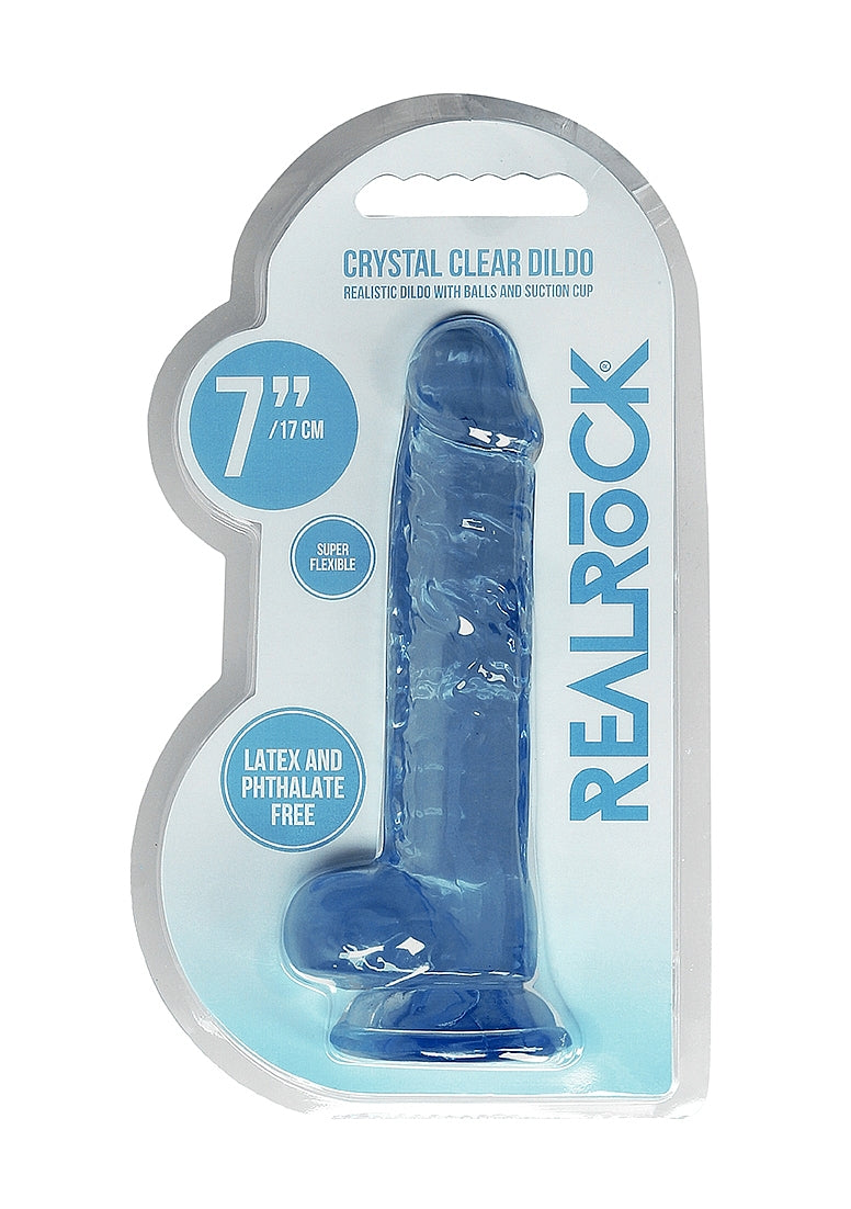 crystal clear dildo in package