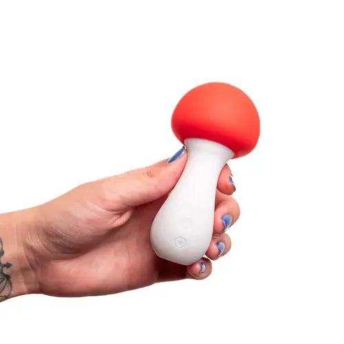 Hand holding Shroomie Mushroom Vibrator