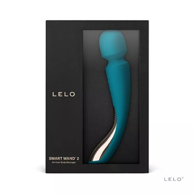 Smart Wand 2 Vibrating Massager - ocean blue - in black packaging
