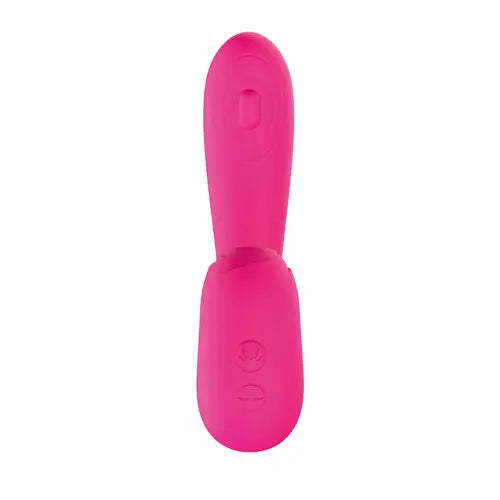 Blaze suction thumper vibrator - pink vibrator front view