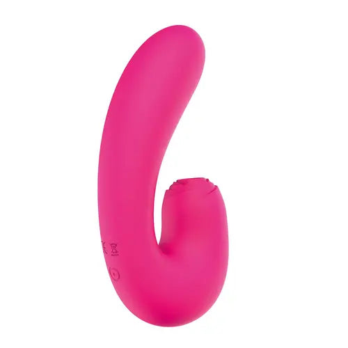 Blaze suction thumper vibrator - pink vibrator side view