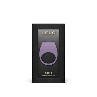 purple TOR 3 pleasure ring in black packaging